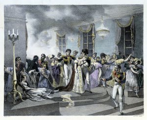 1810年7月1日，拿破仑一世与玛丽-路易丝的婚礼在奥地利驻巴黎大使馆举行庆祝活动时，发生了火灾。有几人死亡。拿破仑一世后来创建了消防队。 作者 法语学校