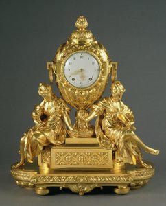 路易十六早期壁炉钟，1765（ormolu） 作者 法语学校