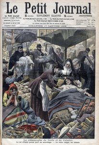 1909年卡拉布里亚的西西里岛地震 1909年1月的 "小报"（版画 作者 法语学校