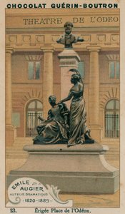 Emile Augier，作者Dramatic，1820-1889，Erigee Place de lOdeon 作者 法语学校