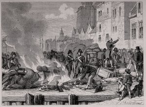由于拿破仑对英国实施的大陆封锁，英国商品被出售或 "勃鲁莱"（brulees）。 作者 法语学校