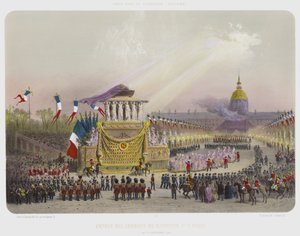 Entree Des Cendres De Napoleon 1er A Paris, Le 15 Decembre 1840（彩色石印版） 作者 法语学校