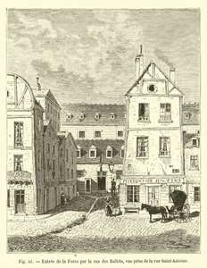强制入口通过rue des Ballets，从rue Saint-Antoine取景 作者 法语学校