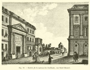 进入Maison des Feuillants，rue Saint-Honore 作者 法语学校