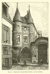 Guise老酒店的入口，rue des Archives 作者 法语学校