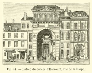 哈考特学院入口，rue de la Harpe 作者 法语学校