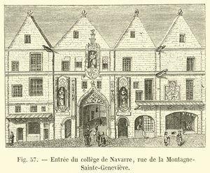 进入Navarre学院，rue de la Montagne-Sainte-Genevieve 作者 法语学校