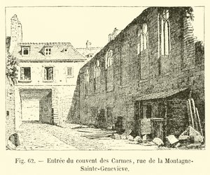 进入Carmes修道院，rue de la Montagne-Sainte-Genevieve 作者 法语学校