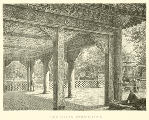 北京佛寺入口（雕刻） 作者 法语学校