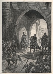 法国国王查理六世（1368-1422）在1382年粉碎马约坦起义后在巴黎的进场 - 法国国王查理六世返回巴黎 - 法国国王查理六世（1368-1422）在巴黎的进场 作者 法语学校