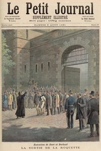 执行Dore和Berland：离开La Roquette，来自&39;Le Petit Journal&39;，1891年8月8日 作者 French School