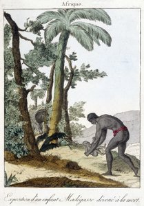 献身于死亡的马德加斯孩子的展览。1811 作者 法语学校