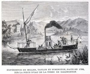 米勒、泰勒和赛明顿的经验，1789年在达尔斯文顿的水片上取得的--载于《科学专辑；杰出的学者；伟大的发现》1896。 作者 法语学校