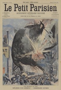 Explosion of a balloon (colour litho) 作者 法语学校