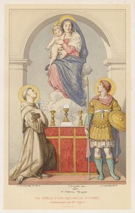 Ingres 水彩画的传真，由 Ingres 女士 (chromolitho) 传达 作者 法语学校