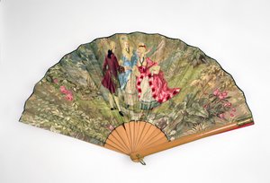 Fan，c.1870-1900（木，丝，亚麻，黄铜）