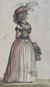 女装（彩色雕刻） 作者 法语学校