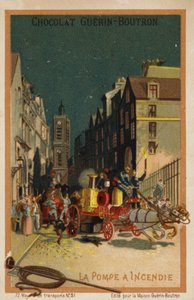 消防车(chromolitho) 作者 法语学校