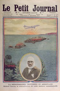 1913年9月23日罗兰加洛斯（1888-1918）第一次穿越地中海，报道了1913年10月5日le Petit Journal