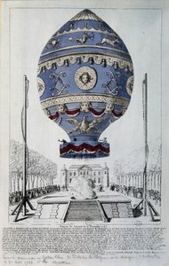1783年11月21日Pilâtre de Rozier的首次人体飞行 作者 法语学校