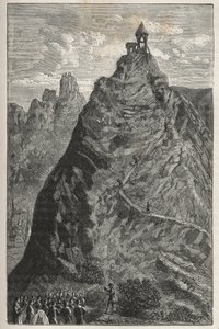 9月19日，弗洛林-佩里耶在Puy de Dome山顶对托里切利进行实验。 作者 法语学校