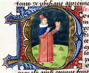 Fol.38v The Heart，来自1336年Aldebrande de Florence的Traite de Medecine 作者 法语学校