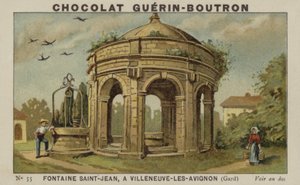 Fontaine Saint-Jean，位于加尔的Villeneuve-les-Avignon 作者 法语学校