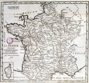 根据1793年国民议会的法令，法国划分为84个省 作者 法语学校