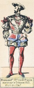 弗朗索瓦一世，法国第 58 任国王，1515 年即位，1547 年逝世（彩印） 作者 法语学校