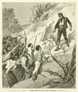 Francois Arago A Alger（雕刻）。 作者 法语学校