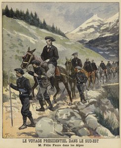 1897年法国总统费利克斯福雷在阿尔卑斯山 作者 法语学校