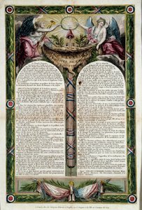 French Revolution: poster of the declaration of human rights 作者 法语学校