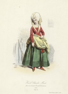 法国女仆，15世纪 作者 法语学校