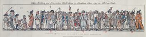 1795年德国法国士兵（彩色雕刻） 作者 法语学校