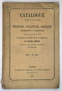 1863年Salon des Refuses目录的封面 作者 法语学校