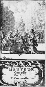 皮埃尔·科内尔（1606-84）的骗子的主题发表于1664年，阿姆斯特丹 作者 法语学校