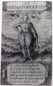 1605年托马斯阿图斯对Les Hermaphrodites的主题 作者 法语学校