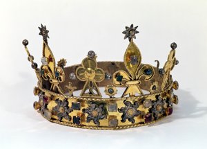 法国菲利普（1342-1404）1404（黄金，珍珠和宝石）的陪葬皇冠