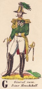 G：俄罗斯将军门斯基科夫亲王（1787-1869） 作者 法语学校