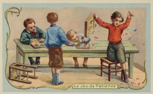 Game of patience (chromolitho) 作者 法语学校