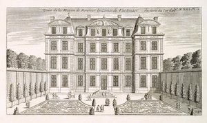 Count Vartenaers房子的花园海拔，17世纪20年代 作者 法语学校