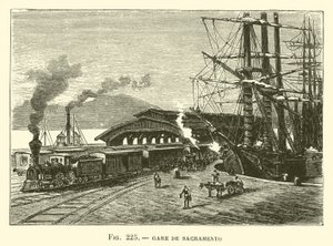 Gare de Sacramento (engraving) 作者 法语学校