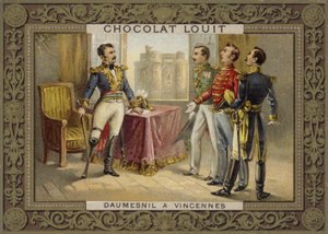 Daumesnil将军拒绝投降1814年法国Chateau de Vincennes