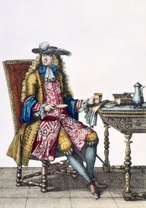 Gentlemans Elaborate Outfit，1760 88：一位绅士精心制作的刺绣马甲，外套和帽子; 99：男;传统服饰;传统服饰;时尚;十八世纪;落座;台;标签 作者 法语学校