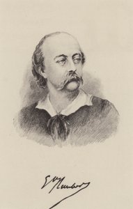 Gustave Flaubert, French novelist (engraving) 作者 法语学校