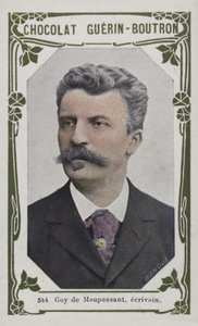 Guy de Maupassant，作家（彩色照片） 作者 法语学校