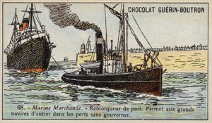 Harbour tug (chromolitho) 作者 法语学校