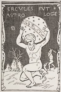 1874年出版的“Les Arts au Moyen Age”收集了Hesperides的苹果，赫拉克勒斯背对着世界。 作者 法语学校