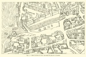 Hotel de Nesle en 1550，Facsimile du plan de O Truchet 作者 法语学校