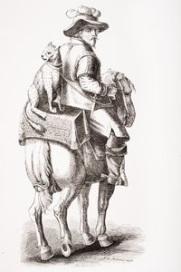 在Jan Stradan（1523-1605）之后，由Paul Lacroix（1806-84）发表的“Le Moyen Age et La Renaissance”中的豹子狩猎发表于1847年 作者 法语学校